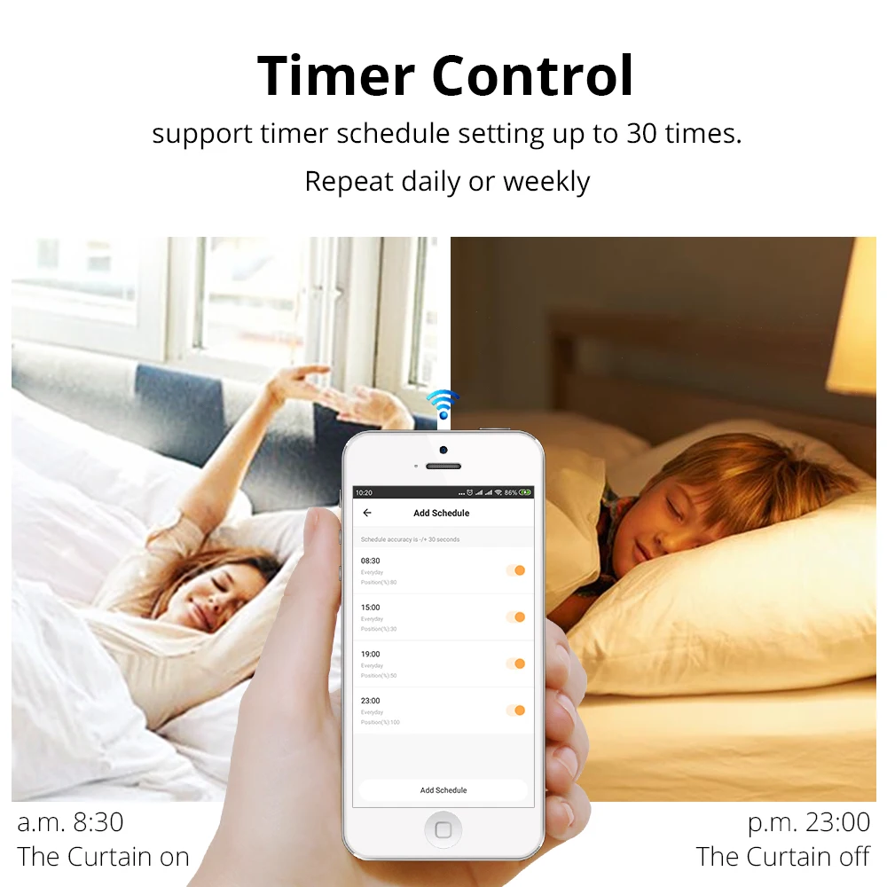  Zemismart WiFi Tuya Smart Life Curtain Motor for 36 37 mm Tube Alexa Google Home Control Roller Bli - 4000170174017