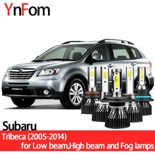 

YNFOM LED headlights kit for Subaru Tribeca B9 2005-2014 Low beam,High beam,fog lamp,car accessories,car headlight bulbs