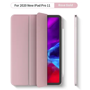 

Multi-Fold Protective Cover 11/12.9Inch TPU Magnetic Suction For IPad pro Soft Shell Case PU Leather Silicone Soft Back Cover