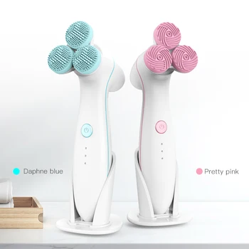 

New arrival 3D smart facial massage brush Deep cleansing electric face cleansing brush cleaner instrument