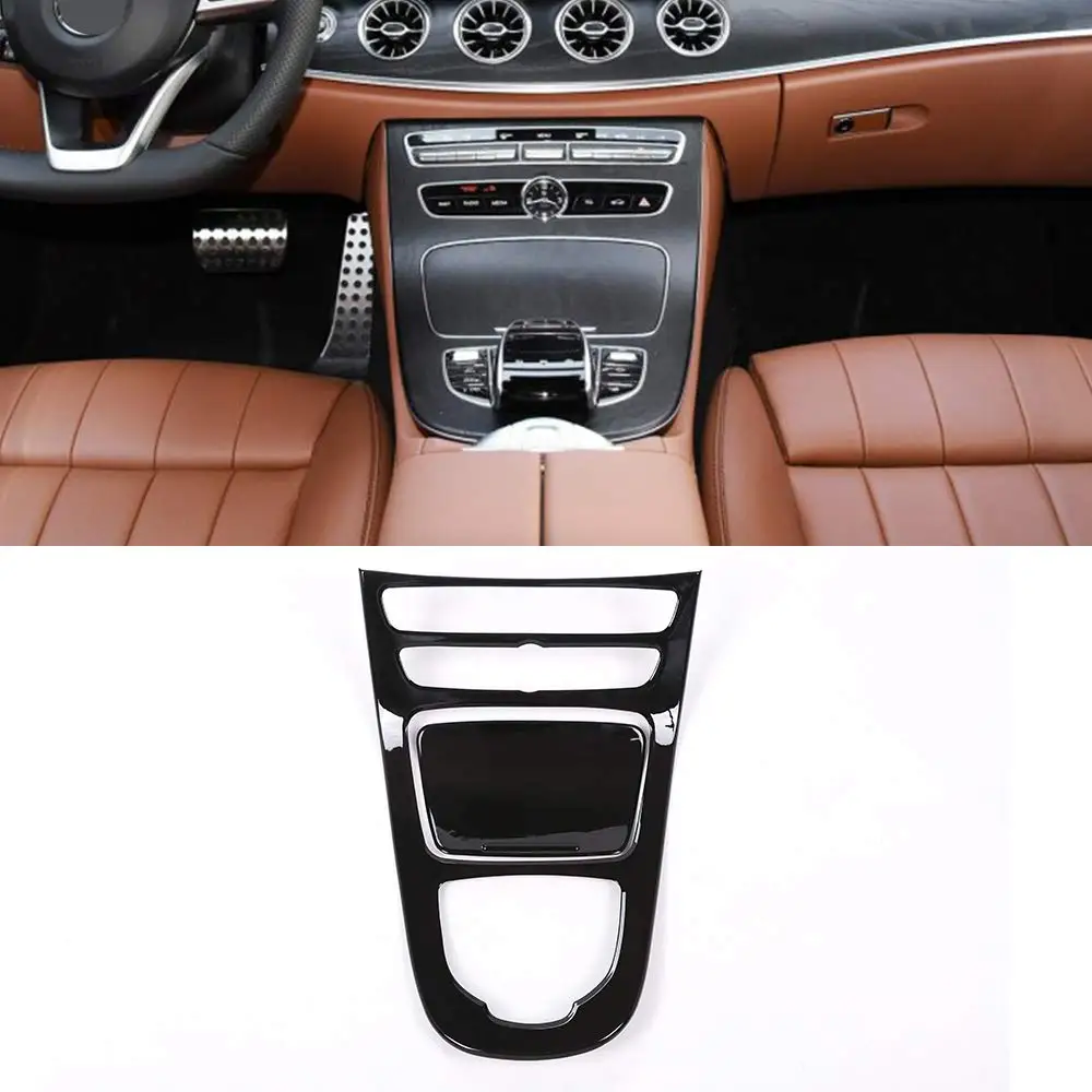 For Mercedes Benz E Class W213 2016-2018 Abs Plastic Piano Black Console  Gear Panel Frame Cover Trim Interior Mouldings AliExpress