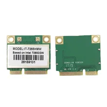 Для Intel 7265 IT-7265HMW 7265D2W 802.11ac 300 Мбит/с Двухдиапазонная мини PCI-E WiFi Bluetooth 4,0 карта для win 7/8/10