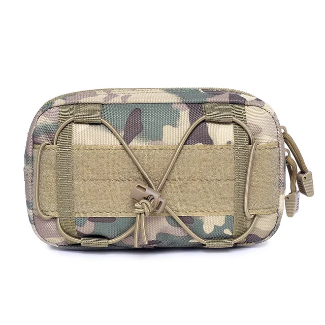 Military Tactical Molle Admin Pouch Belt Waist Pack Bag Utility Organizer EDC Tool Phone Holder Hunting Army Accessories Pouches MC