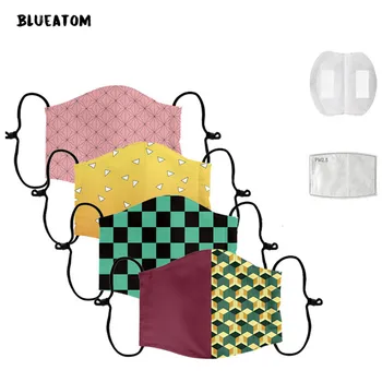 

2020 3d Printing Mouth Mask Checked PM2.5 Carbon Filter Anti-dust Lattice Mask Breathable Washable Cycling Mouth Mask Outdoor