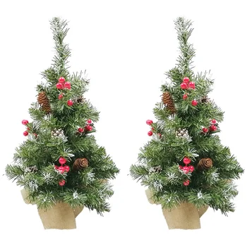 

1pc Desktop Mini PVC Christmas Tree Christmas Tree Adornment Xmas Tree Decor Art Adornment Christmas Ornament for Home Decoratio