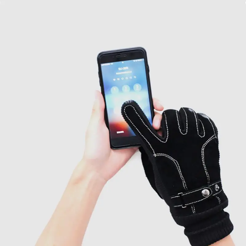 Утолщенные водонепроницаемые морозостойкие теплые перчатки для улицы с сенсорным экраном противоскользящие спортивные перчатки для велоспорта и катания на лыжах для зимы