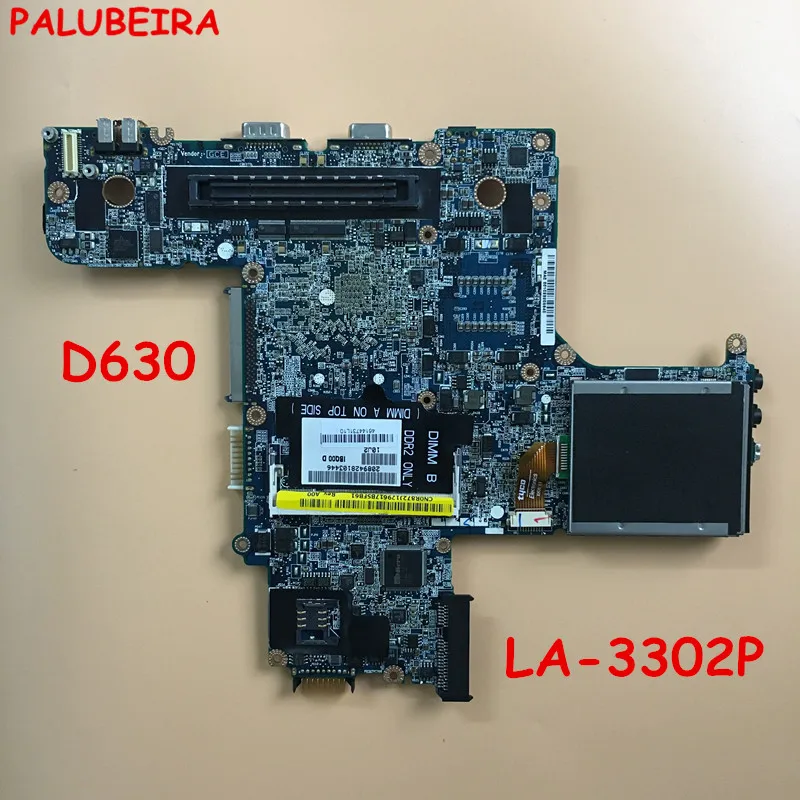 PALUBEIRA материнская плата для ноутбука dell inspiron D630 CN-0R872J 0R872J CN-0PN302 0PN302 100%