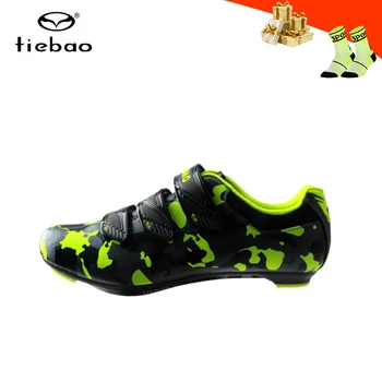 

Tiebao professional road cycling shoes for men sapatilha ciclismo riding bicycle sneakers self-locking ultra-light racing shoes