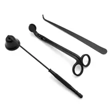 Juego de accesorios para velas, Kit de cortadora de mechas, mecha, 3 en 1