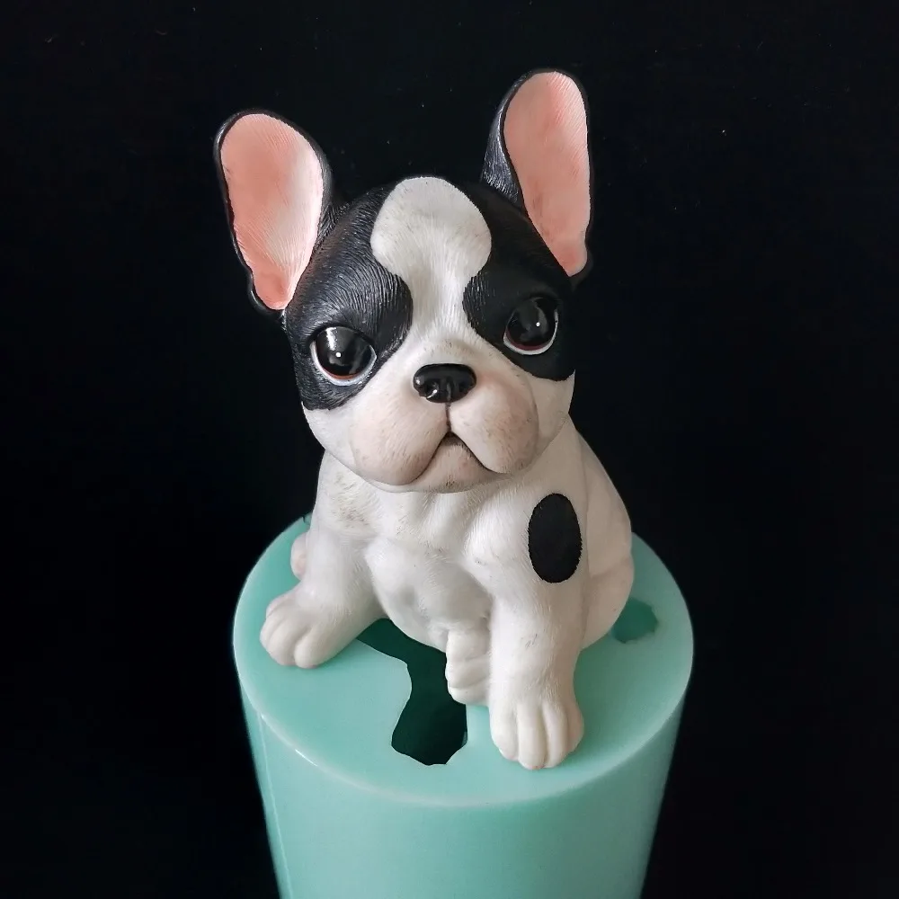 PRZY силиконовые 3D милые формы для собак ручной работы большая форма Свеча для украшения торта силиконовые формы для пудби DIY животная форма