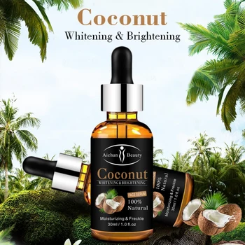

Coconut Facial Essence Brighten Complexion Moisturizing Repairing Serum Organic Anti-Aging Serum for Face Eye Treatment R1