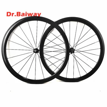 

road bike wheels 50*25mm 700c clincher carbon wheelset NOVAtec 271/372 100*9 130*9mm V Brake carbon biycle wheel 1432 spokes