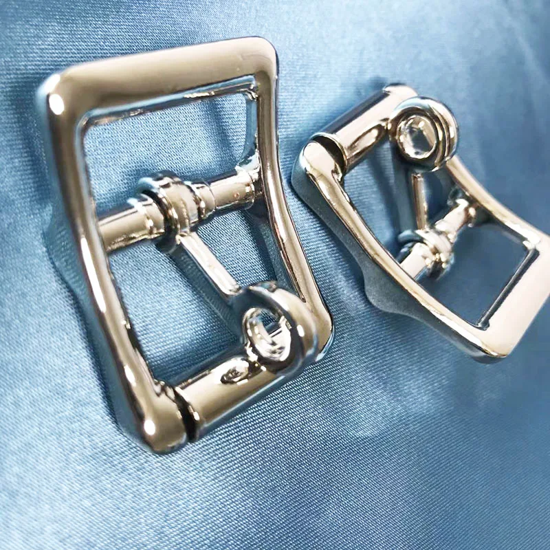 20Pcs Solid Light Gold Roller Buckle Single Pin Middle Center Bar Buckle for Leather Craft Bag Belt Strap Halter Harness