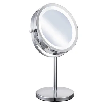 

2019NEW 5X Magnification Facial Makeup Cosmetic Mirror Round LED Light Makeup Mirror 2018 NEW SELLING