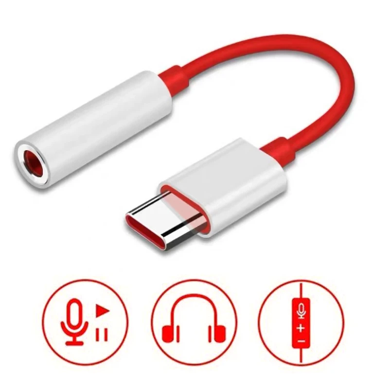 Аудиокабель-адаптер для наушников Oneplus Xiaomi Mi 10 9 Huawei V30 mate 20 P30 pro с разъемом USB C 3 5 и