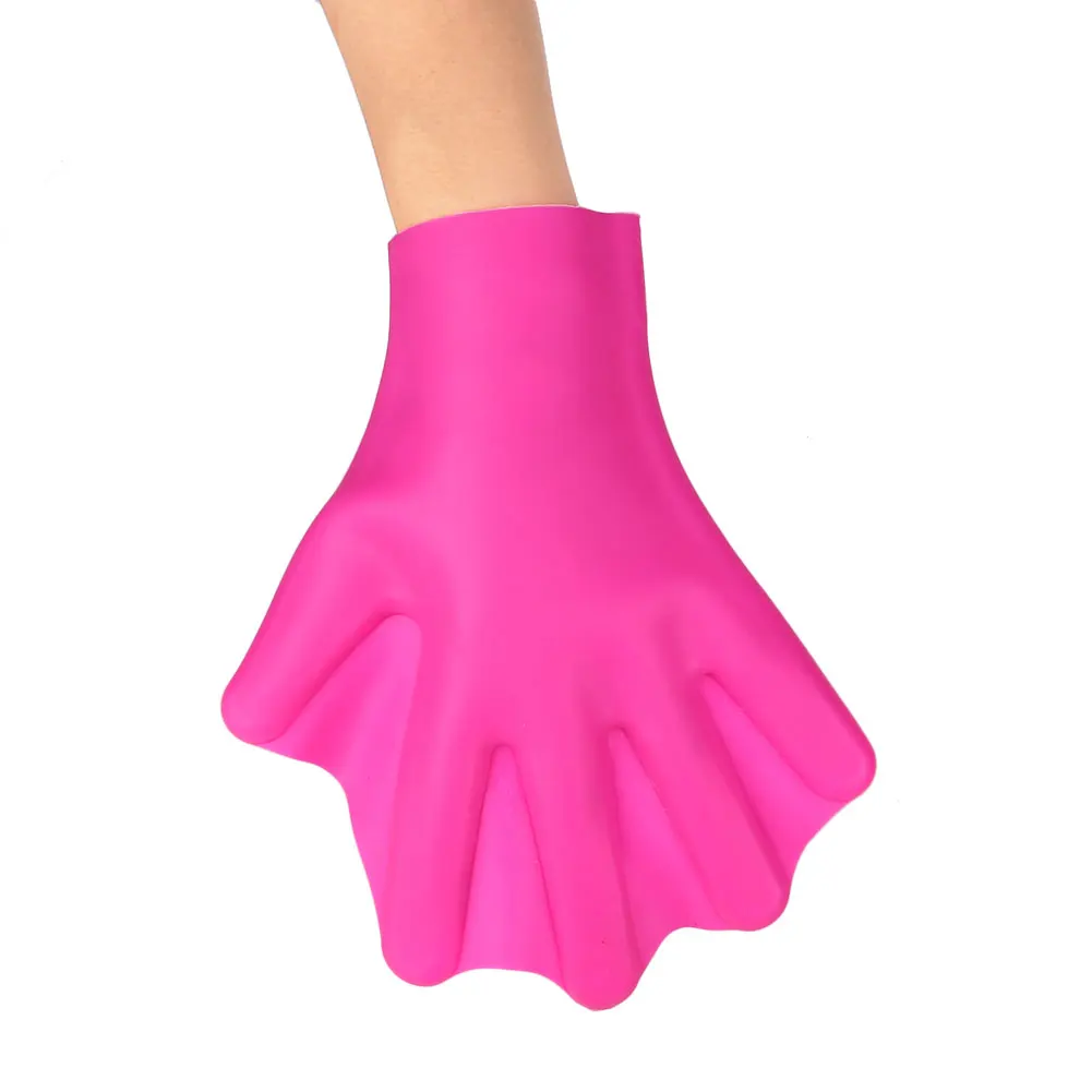 1Pair Finger Fins Gloves Hand Training Paddle Palm Sports Swimming Accessories