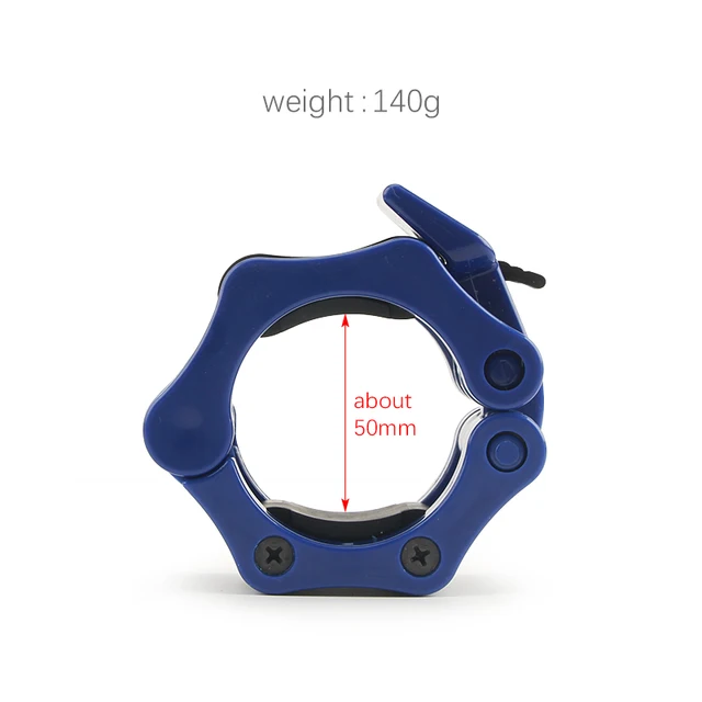 2 Morsetti Per Bilanciere Da 5 Cm - Bloccaggio Sicuro Per Sollevamento Pesi, Colore Rosa