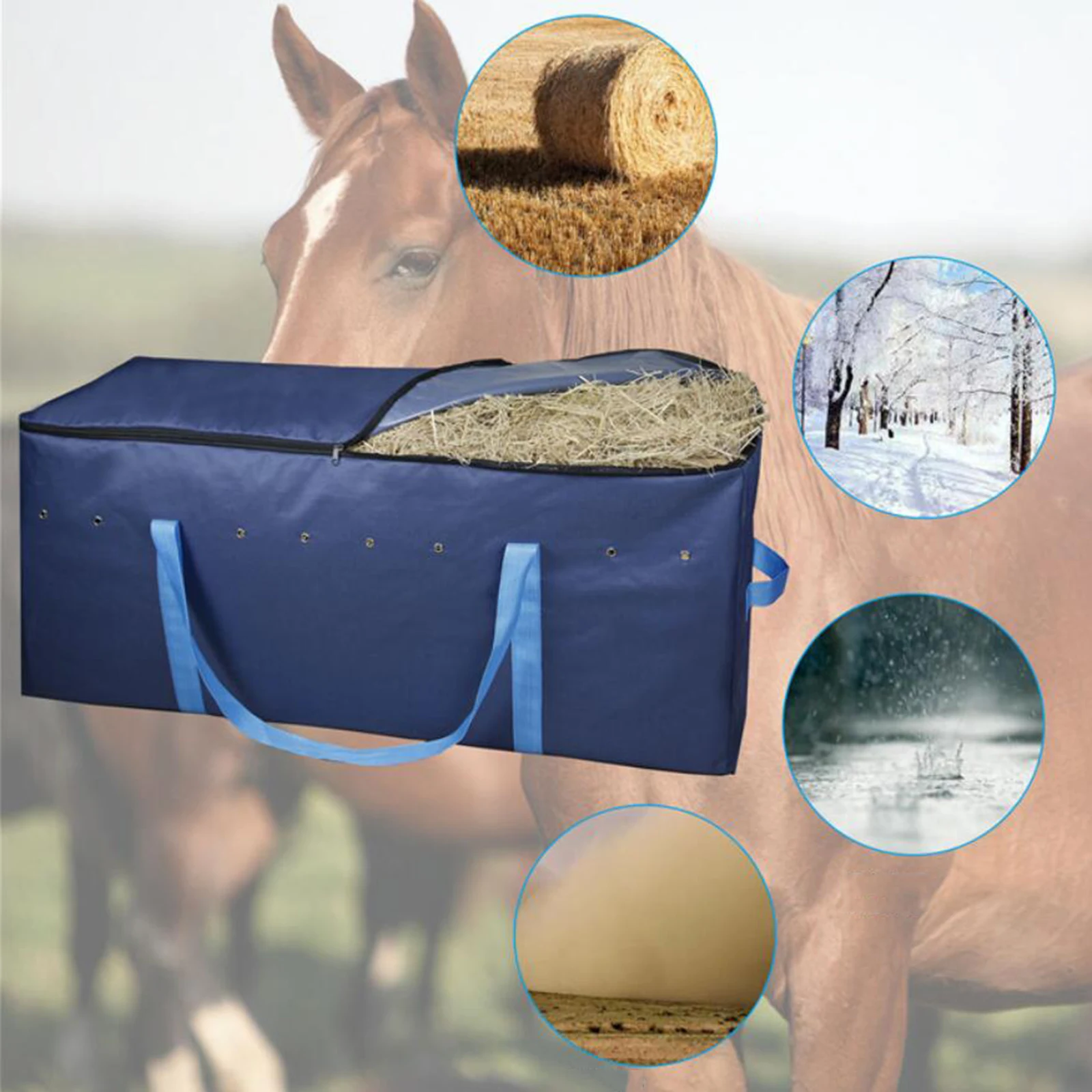 Other Outdoors Folding Extra Large Hay Bale Storage Bag Livestock