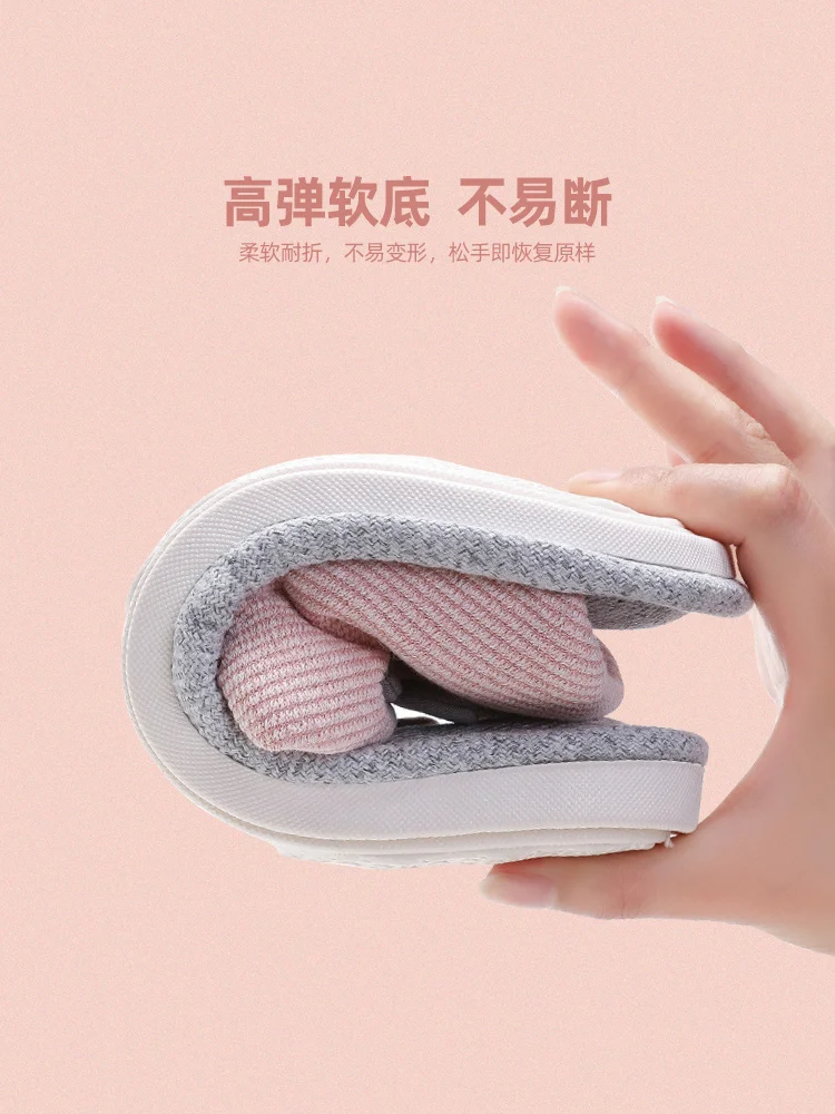 Slippers Cloth Antiskid Summer Indoor Winter The Spring and Autumn Household Linen Female Period and The Couple Flat