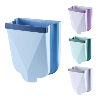 

Household Kitchen Folding Wall-Mounted Trash Bins Living Room Toilet Debris Classification Storage Bins
