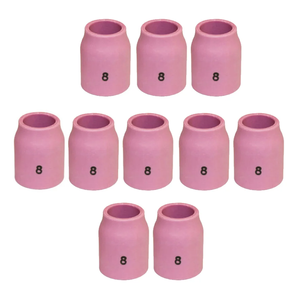 10* Ceramic Gas Lens Cup Pink 53N61S 8 1/2" TIG Welding Torch 9/20 Tool Supplies
