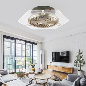 

BECOSAT Dimming remote Control pandent ceiling Fan Lamps Modern Simple Home Decoration Ceiling Fan Light Fixture