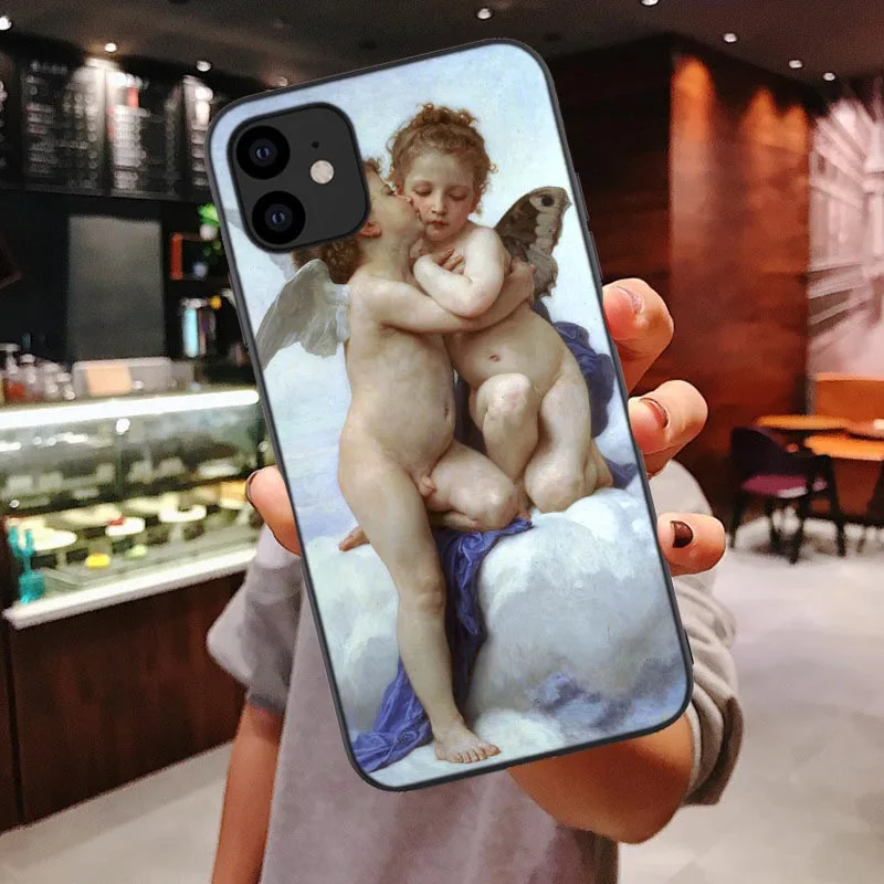 Мягкий чехол Michelangelo для iphone 11 Pro MAX Райский ангел, чехол для iphone X XR Xs Max 6 6S 7 8 Plus