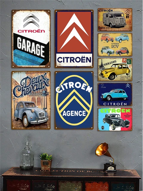 Citroen Car Retro Decorative House Metal Sign Plate Posters On The Wall Tin  Sign Vintage Poster Decor Wall Art Room Decoration - AliExpress