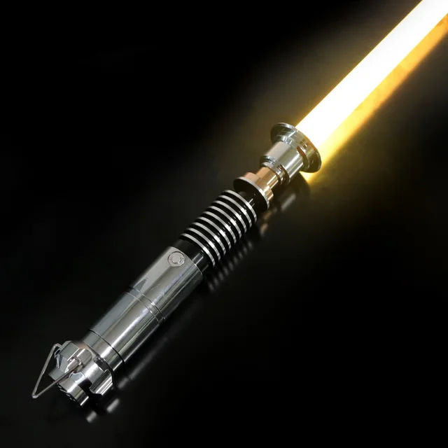 DamienSaber Luke Saber Force FX Heavy Dueling Light Saber Infinite Color Changing with 12 Sound Fonts Sensitive Smooth Swing 2
