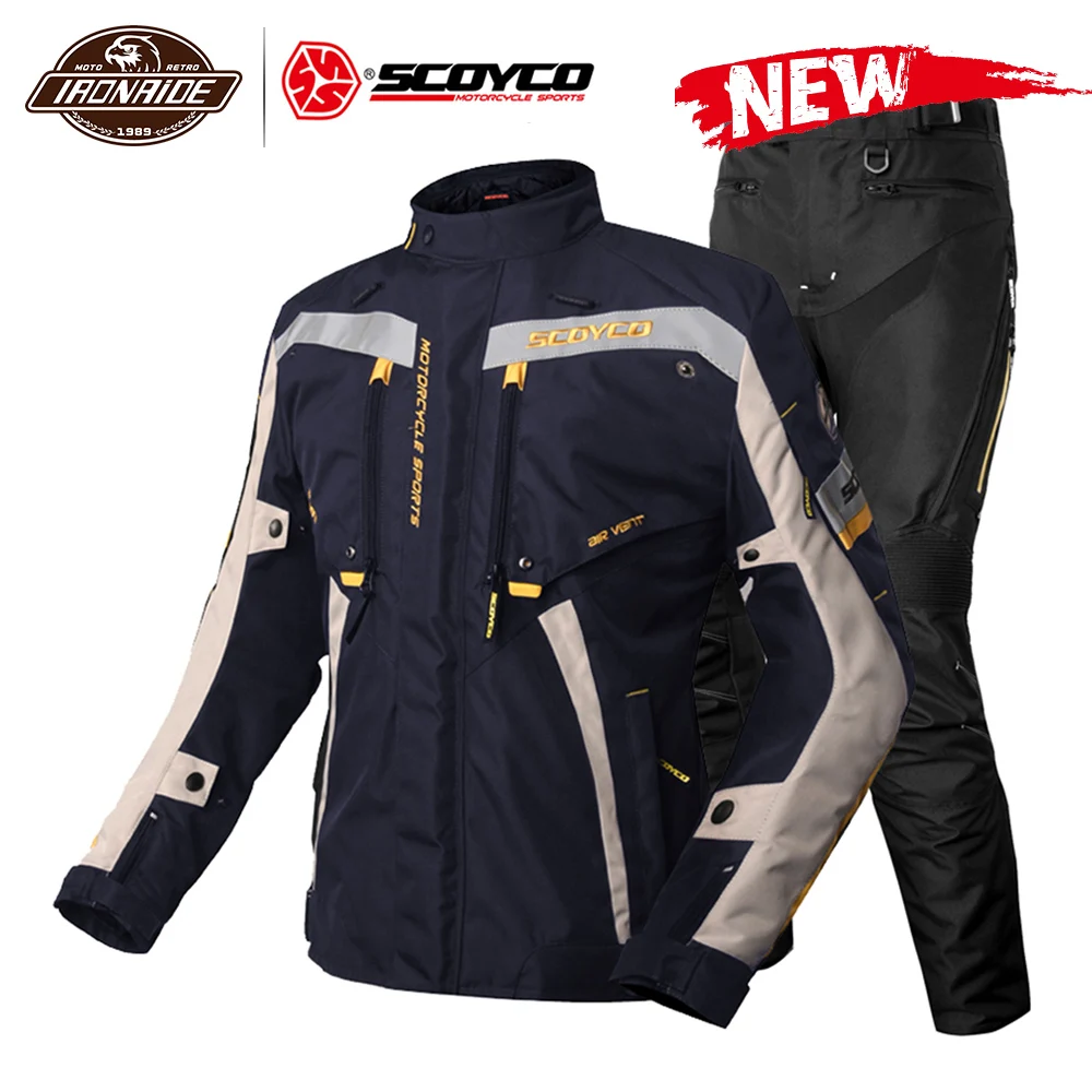 Мужская водонепроницаемая мотоциклетная куртка SCOYCO мотоциклетный костюм Chaqueta