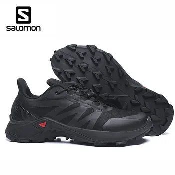 

Lace Up Sport Shoes Men Outdoor Salomon Supercross 19 Men's Running Shoes Jogging Walking Athletic Shoes Male Salomon Speedcross