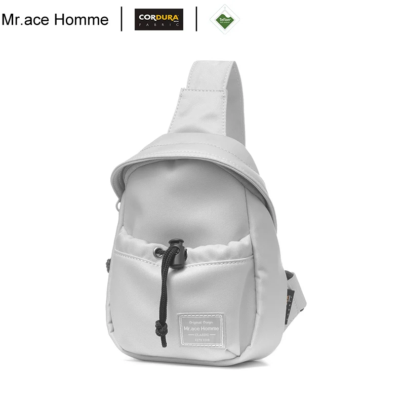 

white simple cute chest bag men mini mobile phone bag girl's diagonal straddle bag women summer single shoulder bag boy