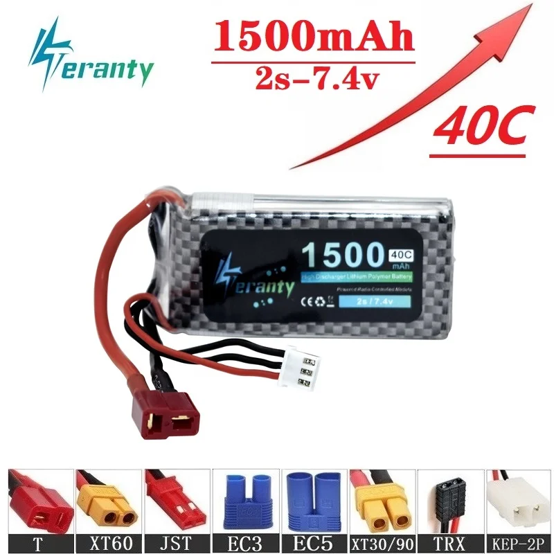 7 4 V 1500 мА/ч 40C Lipo Батарея для Вертолет мульти мотор Запчасти 2s литий v