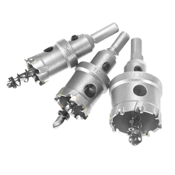 

1PCS 14-100mm Core Drill Bit Stainless Steel Hole Saw TCT Carbide Tip Drill Bit Metal Cutting Drilling Power Tools