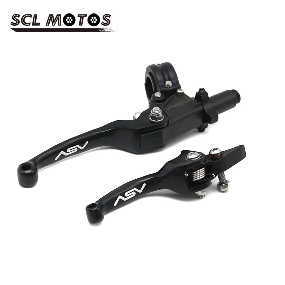 Scl Motos New Asv Short Aluminium Alloy Motorcycle Brake Clutch Handlebar Levers For Motocross Pitbike Dirt Pit Bike Universal Levers Ropes Cables Aliexpress