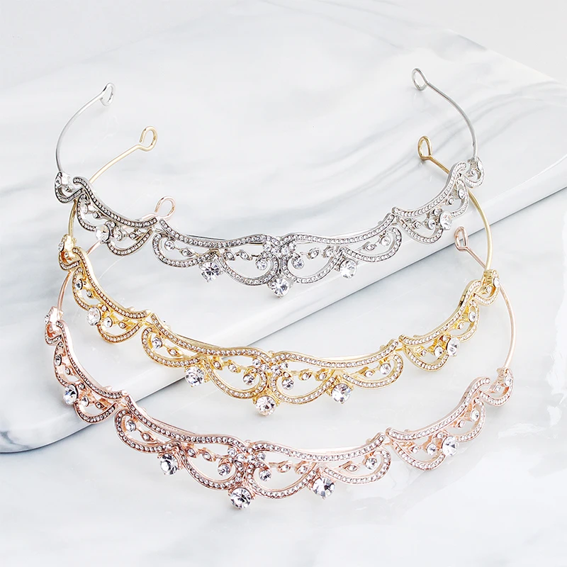 Miallo Baroque Wedding Tiaras and Crowns Bridal Hair Jewelry Headpieces Princess Tiaras Diadem for Women For Jewelry Accessories Hair Accessory Hair Headdress Bridal Headwear Hair Band Crown