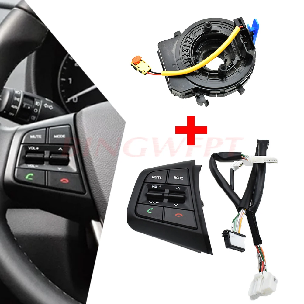 

for Hyundai creta IX25 1.6L left Steering wheel button switch volume control button Bluetooth phone with wire and cable