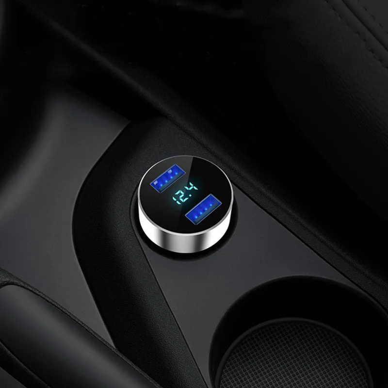 USB автомобильный прикуриватель зарядное устройство usb-адаптер 2 Порты и разъёмы быстрая Зарядное устройство автомобиля 12 V-24 V Быстрая зарядка Авто адаптер для автомобильного прикуривателя