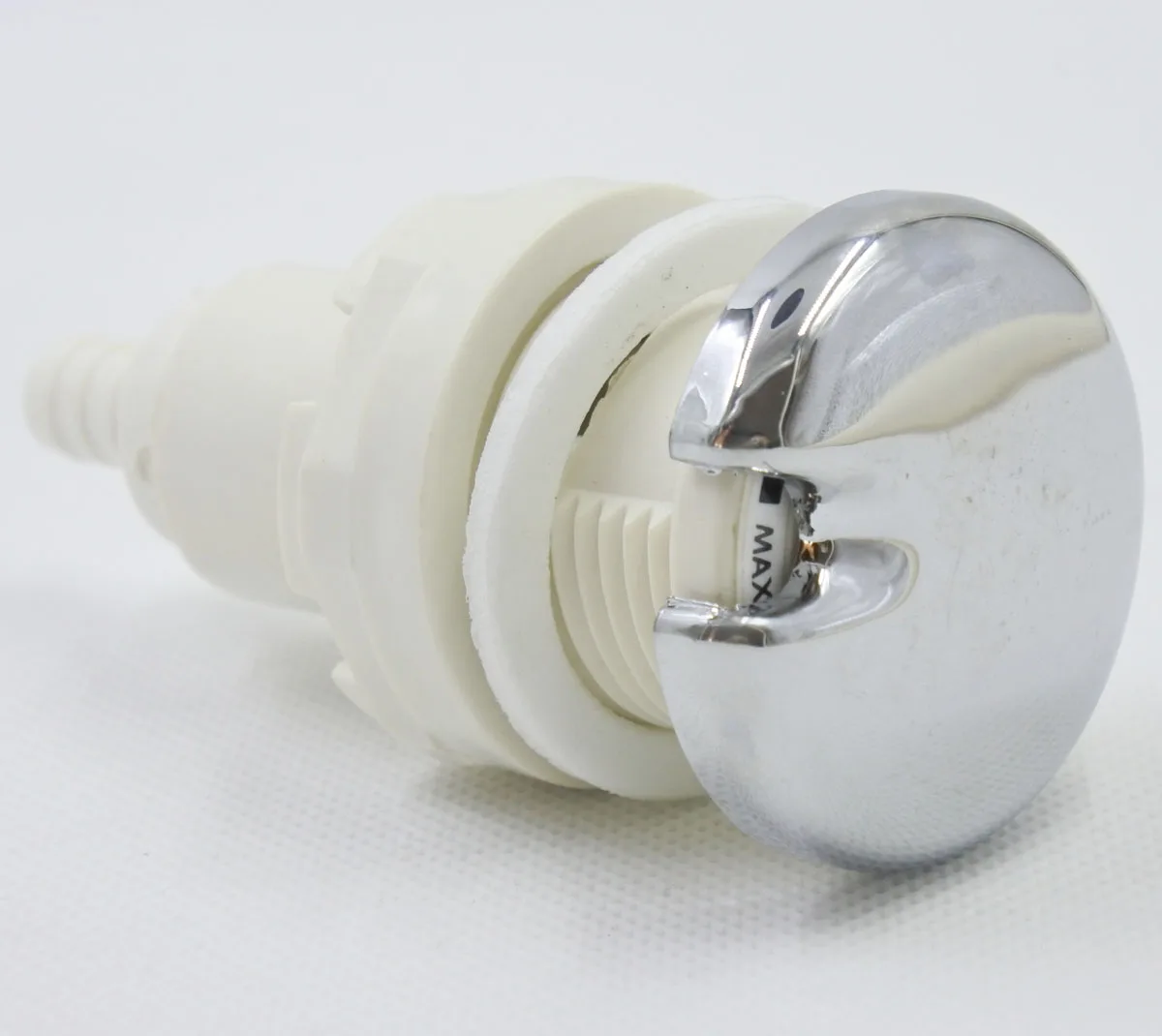 Plastic air control for massage bathtub On off push button switch Chrome plating