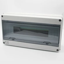 18 Way Plastic Electrical Distribution Box Waterproof MCB Box Enclosure Box Junction Box HT Series 1 pcs powder coating hot selling wall enclosure aluminum electrical distribution box 55 160 219mm aluminium enclosure box