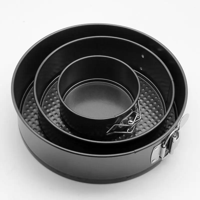 

3pcs 4/7/9 Non-Stick Aluminum Alloy Round Cake Baking Mould Pan Tin Mold Tray Bakeware Tool high quality Round Cake Pan
