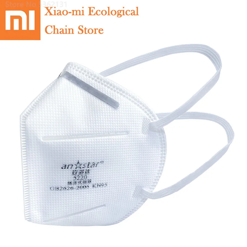 

Xiaomi Airpop KN95 Folding Face Mask Filter Air PM2.5 Anti-haze Mask Ear Hanging Anti Virus Dust For Adults Mouth Face Masks