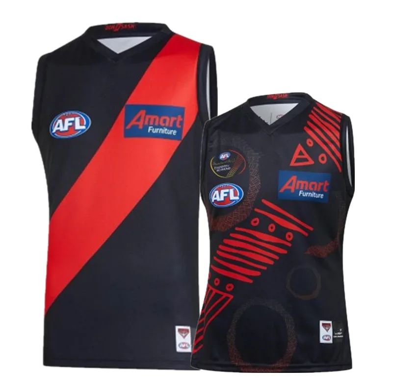 Camiseta AFL ESSENDON BOMBERS 2020 para hombre, talla S-3XL, estampado de Nombres y Números personalizados, alta calidad, envío gratis