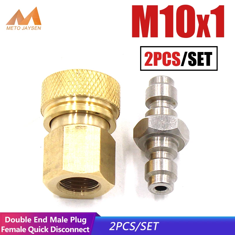 Good Buy Coupler-Connector-Set Male-Plug M10x1 Air-Refill Quick-Disconnect Pcp Paintball Stainless-Steel Vq8zbrqV