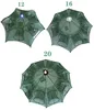 4/6/8/10/12/16/20 Holes Folded Portable Hexagon Fishing Net Crayfish Fish Automatic Trap Shrimp Carp Catcher Cages Mesh Nets Cra 4