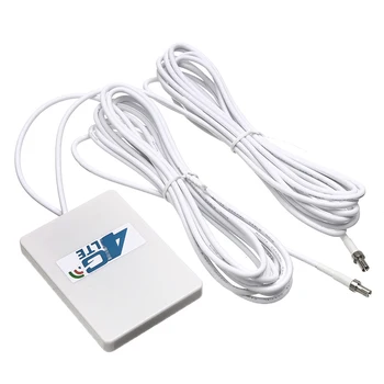 

New Double SMA TS9 Signal Amplifier 28DBI 4G 3G External White Mobile Router Broadband Cable Vertical WIFI Connector LTE Antenna