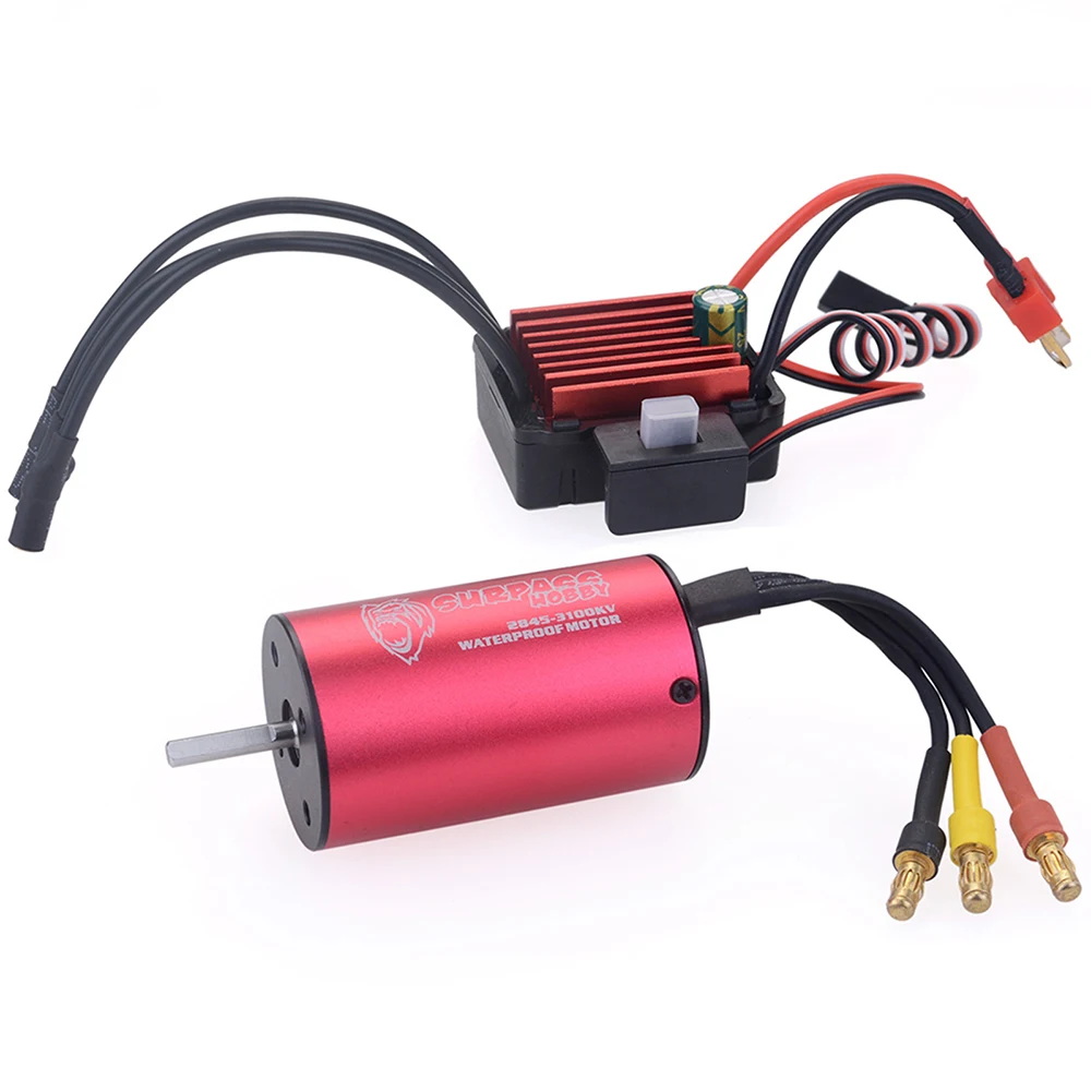 Motor SURPASSHOBBY 2845 4400KV Waterproof Brushless 35A ESC T Deans for Traxxas Trx4 HSP Monster Off-Road 1/12 RC Car | Игрушки и хобби