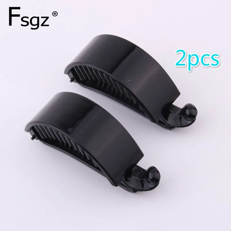 Creative Banana Clip Black Abs Plastic Twist Hairpin for Women Tines Crab Beauty Hair Device Tools 2.2*7.2 Cm 2 Pieces/lot creative simulation seagull toy plastic