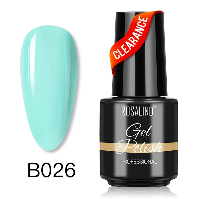 ROSALIND Gel Nail Polish Glitter Gel For Manicure Art Semi Permanent Hybrid Varnish Need UV LED Base Top Coat Nail Polish SLA-B026