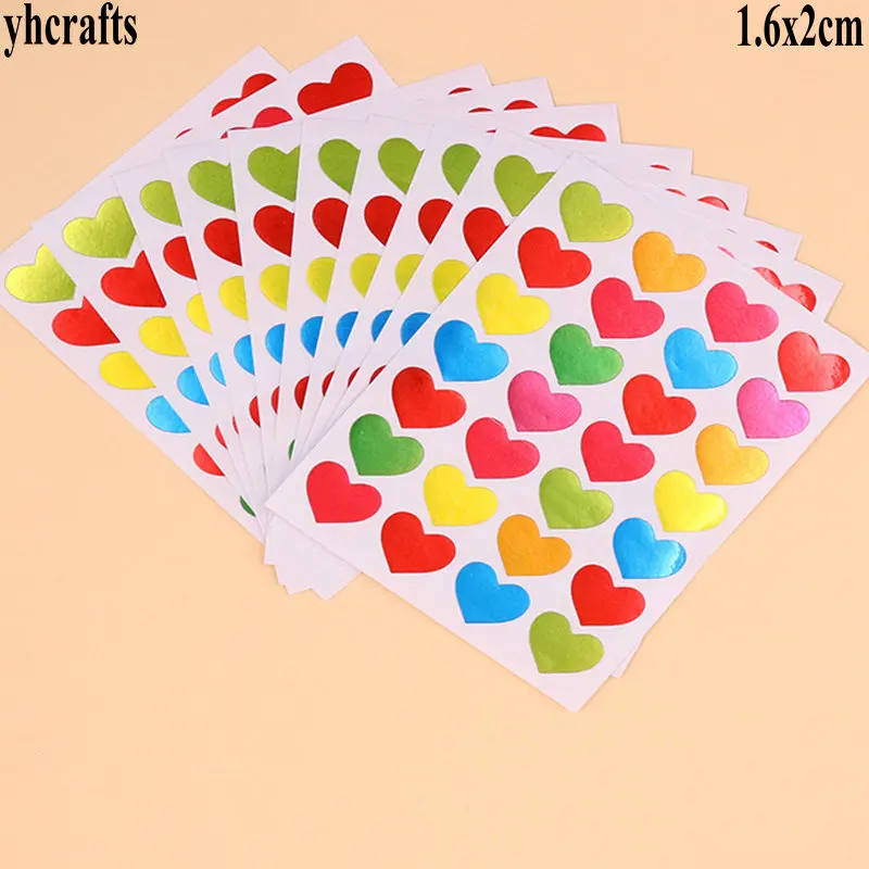 Наклейки бумажные в виде сердечек и букв|stickers stickers|toy stickerreward stickers |